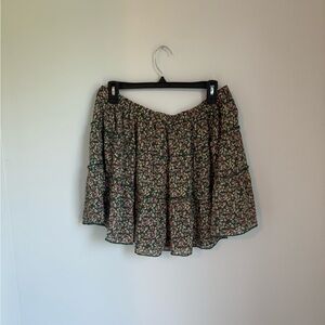 NWT Arizona Ruffle Floral Skirt Size XL